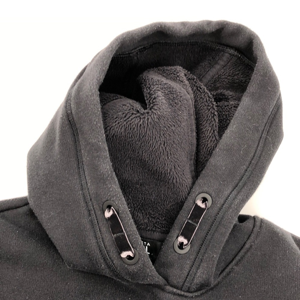 Athleta Girl Pullover Hooded Fleece Lined Sweatshirt Size L/12 Split BottomTunic - Picture 16 of 16